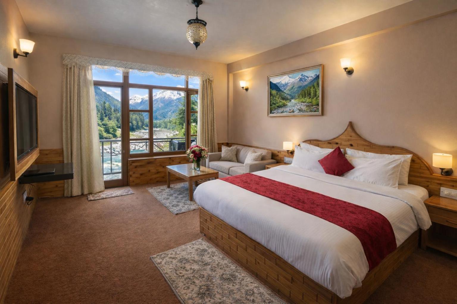 Hotel Hollywood Vibes #Riverview #Premium Rooms #Prime Location #Most Awarded #Parking #Top Rated #Open Terrace #Lawn #Best Selling Hotel In Manali, Manali